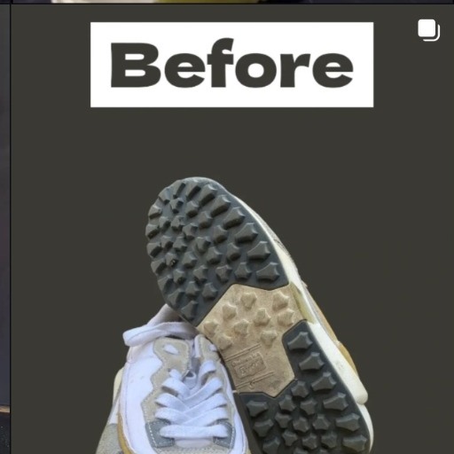 Sepatu sebelum dicuci