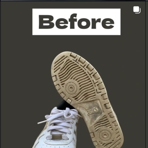 Sepatu sebelum dicuci