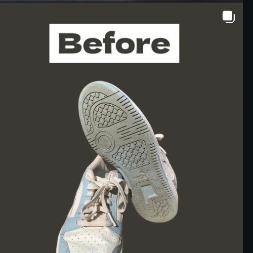 Sepatu sebelum dicuci